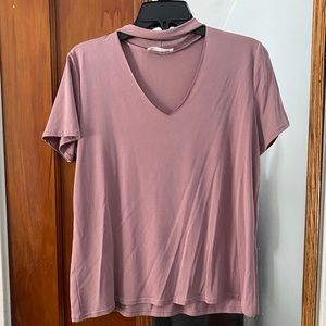 Choker Short Sleeve Blouse
